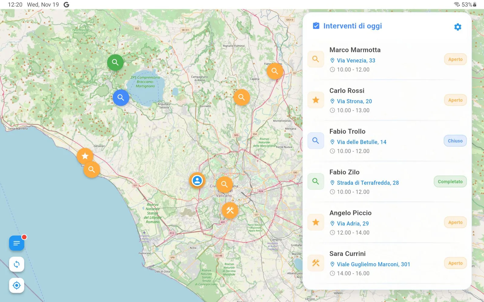App Mobile Tecnici
