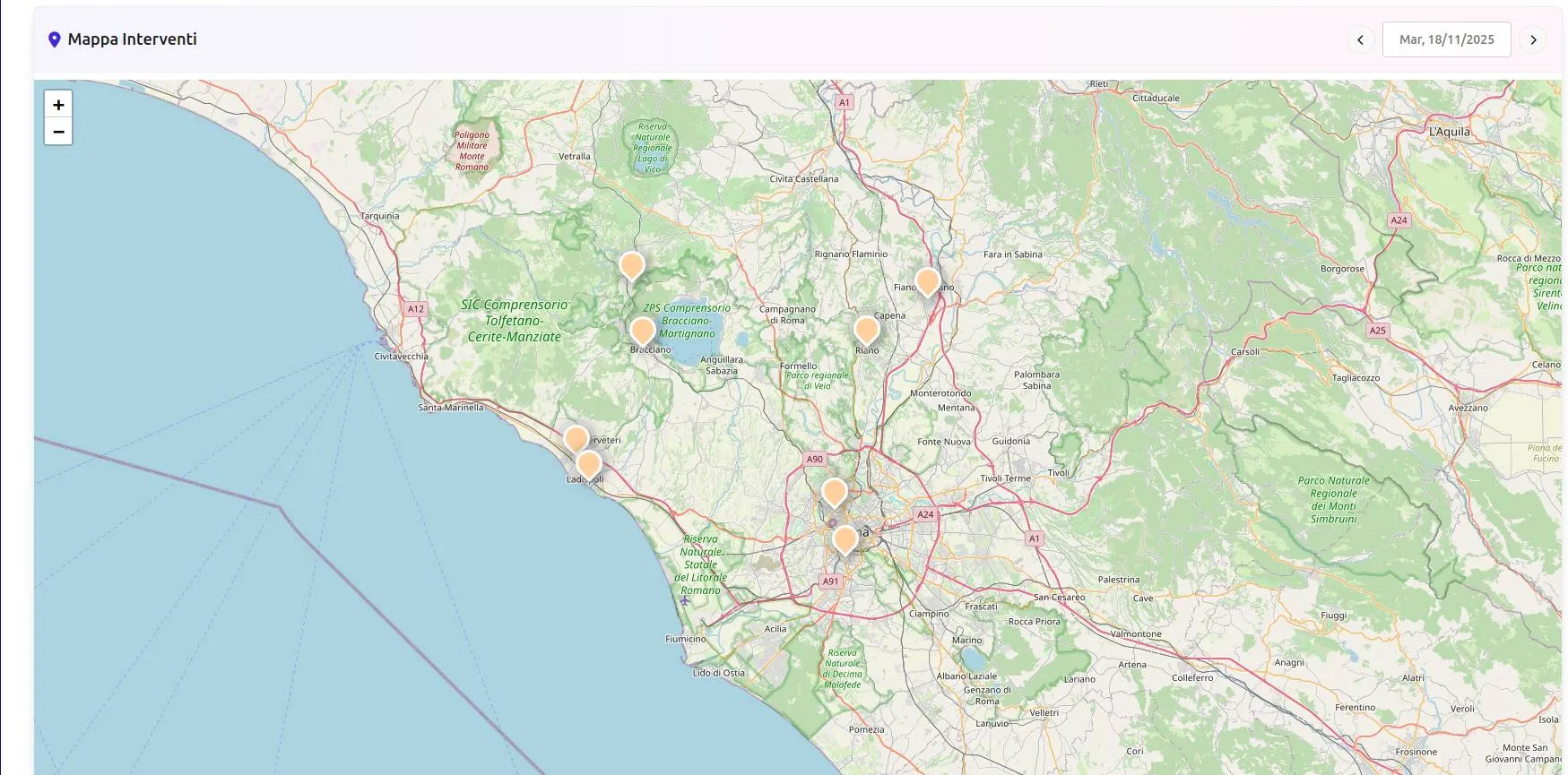 Mappa Clienti TermoX